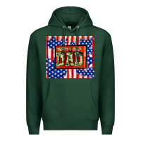 Sports Green world best dad Premium Hoodie - TumblerDesignByShophia