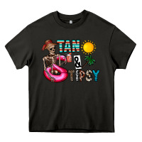Asphalt Tan Tipsy Heavy Core Tee - CowhideDigitalArt