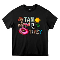 Black Tan Tipsy Heavy Core Tee - CowhideDigitalArt