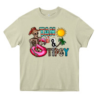 Mossy Tan Tipsy Heavy Core Tee - CowhideDigitalArt