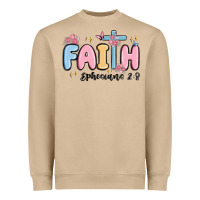Mushroom faith ephesians 2 8 Heavyweight Sweatshirt - MaliasSmallBusiness