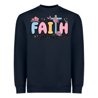 Navy faith ephesians 2 8 Heavyweight Sweatshirt - MaliasSmallBusiness