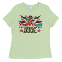 Matcha All American dude 4th of July Ladies Tee - CowGirlArtShop