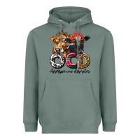Sage OCD Obsessive Cow Disorder Heavyweight Hoodie - texasbilliewilder