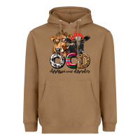 Toasted Coconut OCD Obsessive Cow Disorder Heavyweight Hoodie - texasbilliewilder