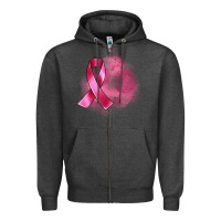 Charcoal Heather breast cancer custom name Zipper Hoodie - Artiststas