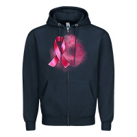 Navy breast cancer custom name Zipper Hoodie - Artiststas