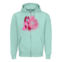 Breast Cancer Custom Name Zipper Hoodie | Teevron