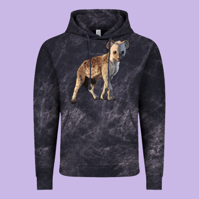Baby Hyena Illustrations Vintage Hoodie Designed By Lillyallendesigns