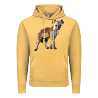 Vintage Mustard Baby Hyena Illustrations Vintage Hoodie - LillyAllenDesigns