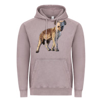 Vintage Zinc Baby Hyena Illustrations Vintage Hoodie - LillyAllenDesigns
