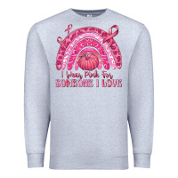 Heather Grey i wear pink for someone i love Premium Sweatshirt - texasbilliewilder