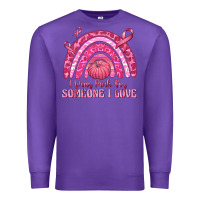 Purple i wear pink for someone i love Premium Sweatshirt - texasbilliewilder