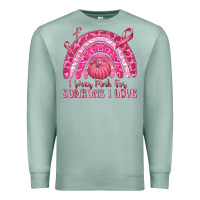 Seafoam i wear pink for someone i love Premium Sweatshirt - texasbilliewilder