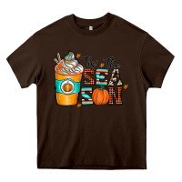 Chocolate Brown tis the sea son Heavy Core Tee - CowhideDigitalArt