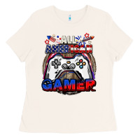 Bone All American gamer 4th of july Ladies Tee - CowGirlArtShop
