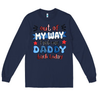 Navy out of my wat ı get my daddy back today Long Sleeve Tee - MaliasSmallBusiness