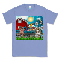 Colony Blue happy easter Classic Tee - CowhideDigitalArt