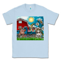 Dusty Blue happy easter Classic Tee - CowhideDigitalArt