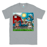 Heather Grey happy easter Classic Tee - CowhideDigitalArt