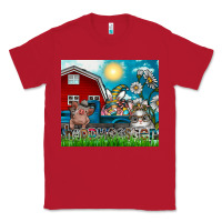 Red happy easter Classic Tee - CowhideDigitalArt