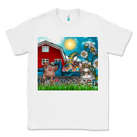 White happy easter Classic Tee - CowhideDigitalArt