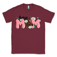 Burgundy horse mom Classic Tee - MaliasSmallBusiness