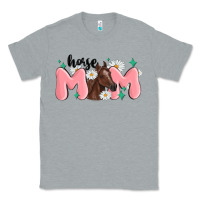 Heather Grey horse mom Classic Tee - MaliasSmallBusiness