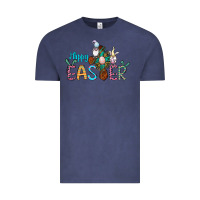 Vintage Denim cross rabbit gnomes happy easter Vintage Tee - Jasminsmagicworld