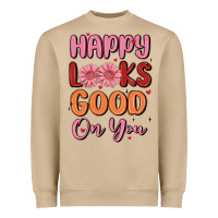 Mushroom happy looks good on you Heavyweight Sweatshirt - MaliasSmallBusiness