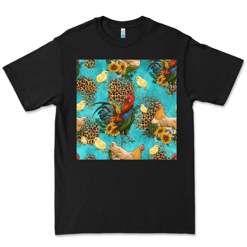Poultry Animals Seamless Pattern Premium Tee by HRA Design Shop | Teevron