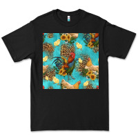 Black poultry animals seamless pattern Premium Tee - HRA Design Shop