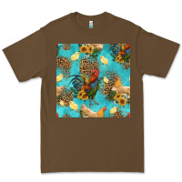 Cacao poultry animals seamless pattern Premium Tee - HRA Design Shop