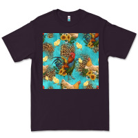 Plum poultry animals seamless pattern Premium Tee - HRA Design Shop