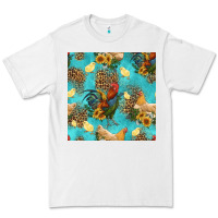 White poultry animals seamless pattern Premium Tee - HRA Design Shop