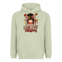 Matcha merry christmas messy bun Heavyweight Hoodie - texasbilliewilder