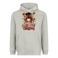 Moon Dust merry christmas messy bun Heavyweight Hoodie - texasbilliewilder