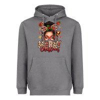 Storm merry christmas messy bun Heavyweight Hoodie - texasbilliewilder