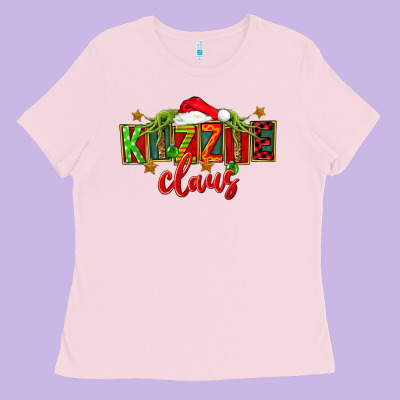 Christmas Kizzie Claus Ladies Tee Designed By Fadigitalartstudio