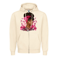 Sandshell breast cancer afro woman Zipper Hoodie - Artiststas