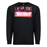 Black Personalized i wear pink for my Premium Sweatshirt - texasbilliewilder
