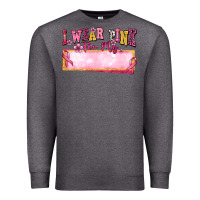Charcoal Heather Personalized i wear pink for my Premium Sweatshirt - texasbilliewilder
