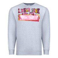 Heather Grey Personalized i wear pink for my Premium Sweatshirt - texasbilliewilder