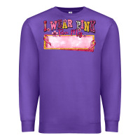 Purple Personalized i wear pink for my Premium Sweatshirt - texasbilliewilder