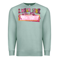 Seafoam Personalized i wear pink for my Premium Sweatshirt - texasbilliewilder