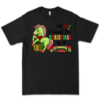 Black All I Want For Christmas Is A Unicorn Premium Tee - FaDigitalArtStudio