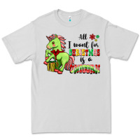 Dove Grey All I Want For Christmas Is A Unicorn Premium Tee - FaDigitalArtStudio