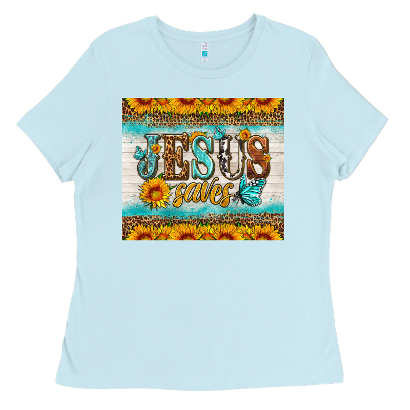 Jesus Saves Tumbler Ladies Tee by HRA Design Shop | Teevron