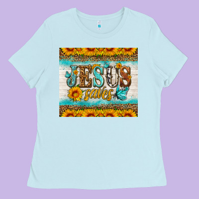 Jesus Saves Tumbler Ladies Tee Designed By Hra Design Shop
