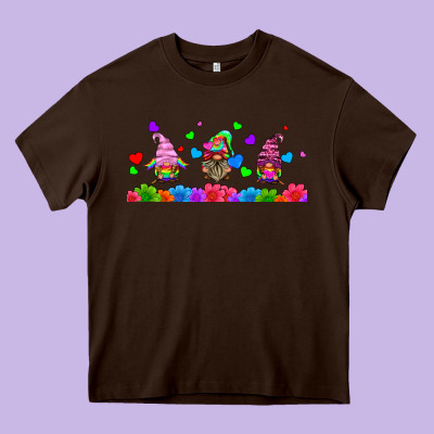 Lgbtq Gnome  Libbey Glass Heavy Core Tee Designed By Hra Design Shop
